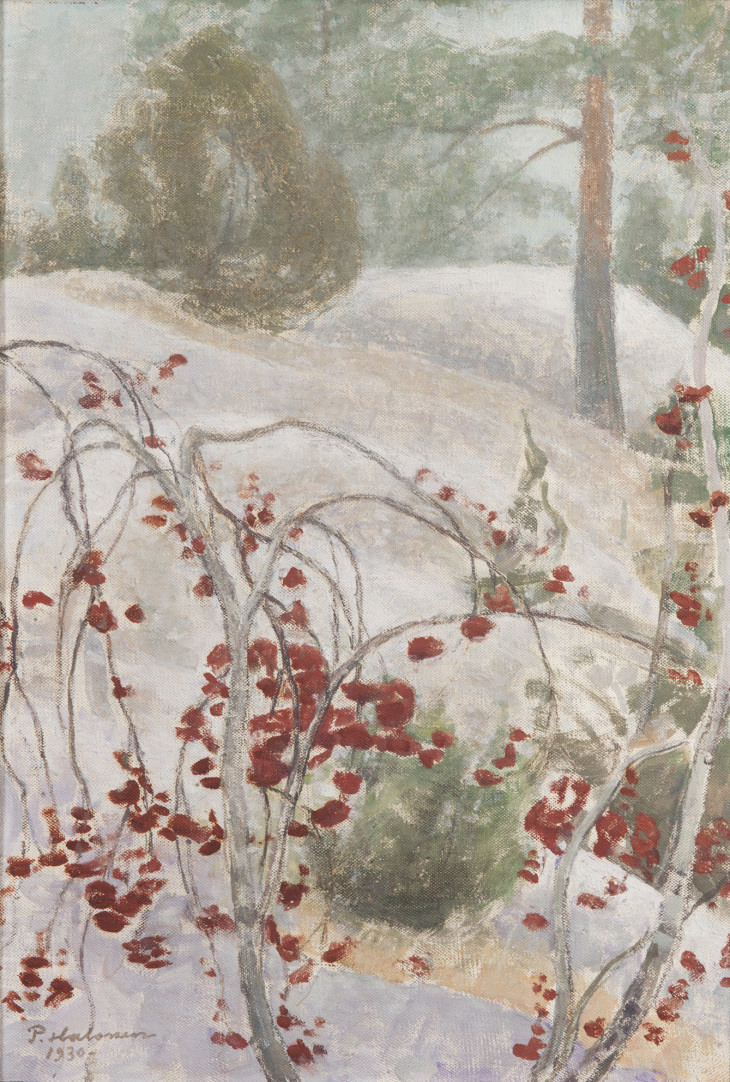 Pekka Halonen, Pihlajanmarjoja, 1930, yksityiskokoelma. Kuva Museokuva