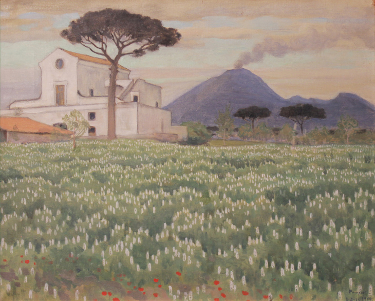 Väinö Blomstedt, Pompeiji 1900, yksityiskokoelma. Kuva Museokuva