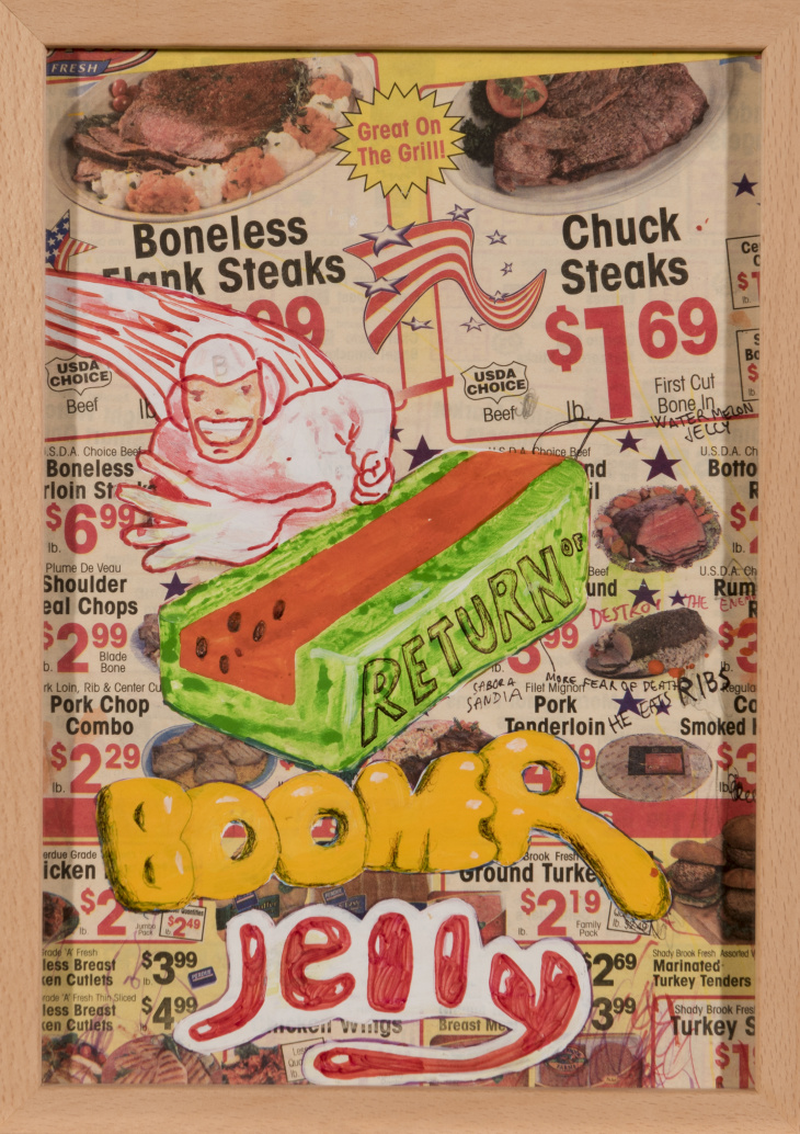 Riiko Sakkinen, Return of Boomer Jelly, Cervera de los montes, 2004, sekatekniikka 30 x 21 cm