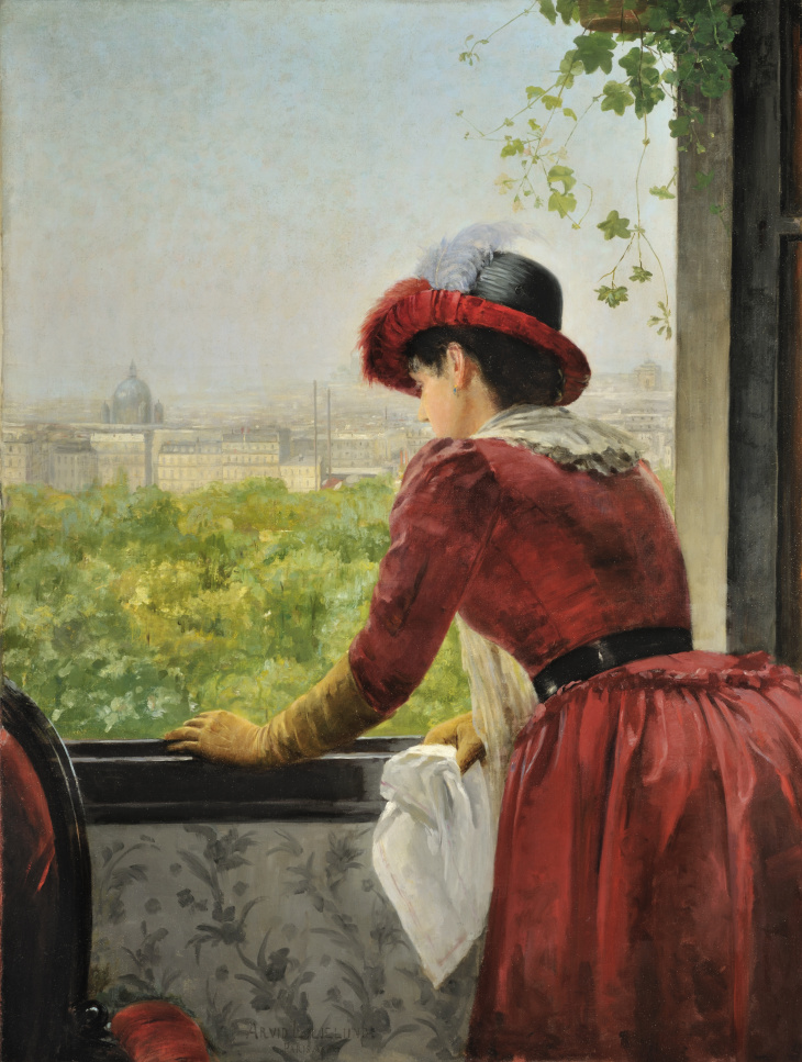 Arvid Liljelund Lähtö Pariisista öljy 1884 Kuopion taidemuseo - Kuva Kuopion taidemuseo